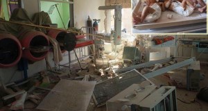 غارة لطائرات التحالف الصليبي العربي على مستشفى في البوكمال بين سوريا العراق